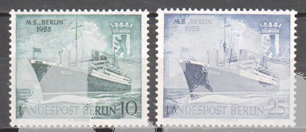 West Berlin 0126 / 0127 ** - 1955
